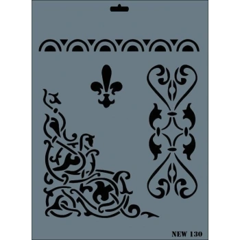 Rich New Seri N-130 Stencil 35x25 cm