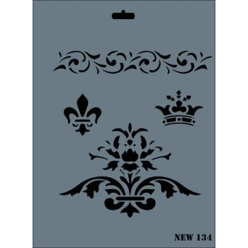 Rich New Seri N-134 Stencil 35x25 cm