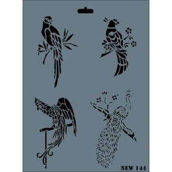 Rich New Seri N-144 Stencil 35x25 cm