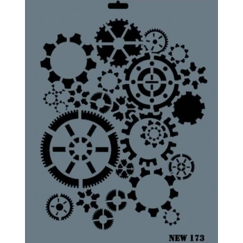 Rich New Seri N-173 Stencil 35x25 cm