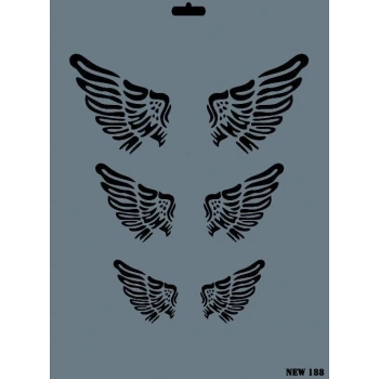 Rich New Seri N-188 Stencil 35x25 cm