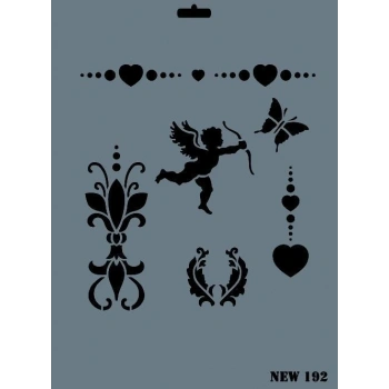 Rich New Seri N-192 Stencil 35x25 cm