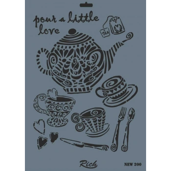 Rich New Seri N-200 Stencil 35x25 cm