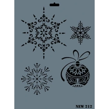 Rich New Seri N-212 Stencil 35x25 cm