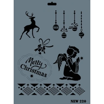 Rich New Seri N-220 Stencil 35x25 cm