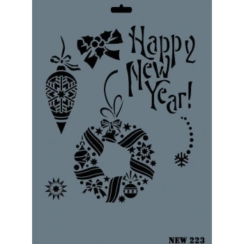 Rich New Seri N-223 Stencil 35x25 cm