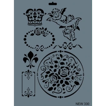 Rich New Seri N-330 Stencil 35x25 cm