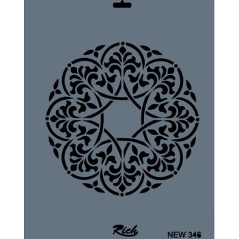 Rich New Seri N-346 Stencil 35x25 cm