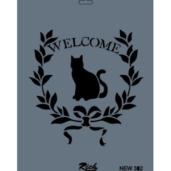 Rich New Seri N-382 Stencil 35x25 cm