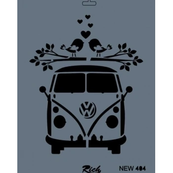 Rich New Seri N-404 Stencil 35x25 cm