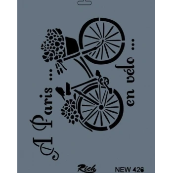 Rich New Seri N-426 Stencil 35x25 cm