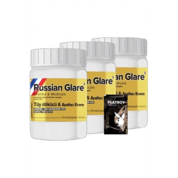 Rusian Glare Tüy Kremi22-2:0344 Nano 3 Adet X 50 Ml Rus Merhemi + Yanında Jel - 000031KI