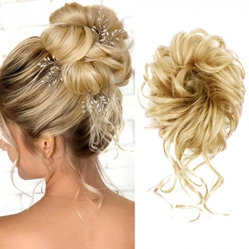 Saçlı Lastikli Kuyruklu Topuz Toka / Balköpüğü