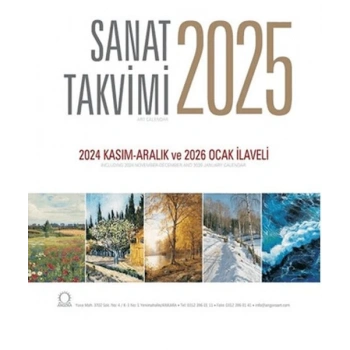 Sanat Takvimi 2025 Duvar Takvimi