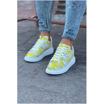 Sarı  Boyalı Erkek Casual Ayakkabı