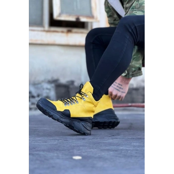 Sarı-Siyah Renk Uzun Bağcıklı  Bot