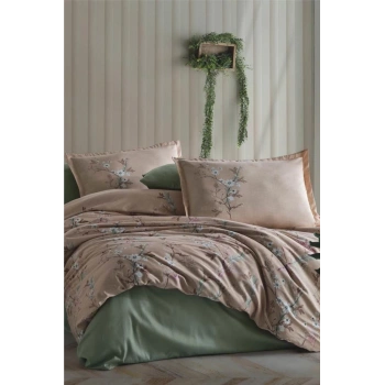 Saten Çift Kişilik Nev Takımı Barleta V1 Bej