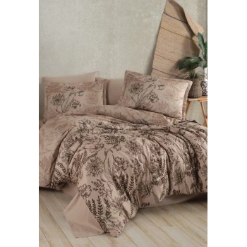 Saten Çift Kişilik Nev Takımı Le Pala V1 Kahve