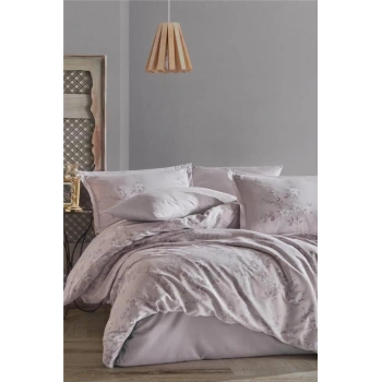 Saten Çift Kişilik Nev Takımı Silva V1 Taş