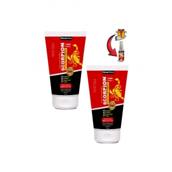 Scorpion Erkeklere Özel li ve Sertleştiren Bakım Kremi 50 ml x 2 ad.+Lustra Masaj Yağı
