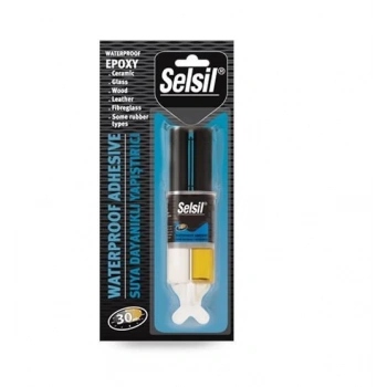 Selsil Suya Dalı Epoksi Şeffaf Yapıştırıcı 28 gr