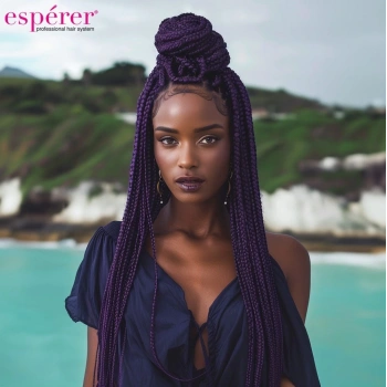 Sentetik Örgülük Saç Esperer 100 Gr. / Mürdüm Moru