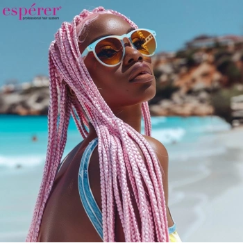 Sentetik Örgülük Saç Esperer 100 Gr. / Şeker Pembesi