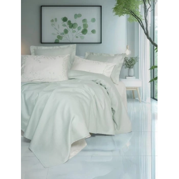 Serenity Bambu Çift Kişilik Pike Takımı Brisa Mint