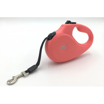 Seri Otomatik Makaralı Köpek Gezdirme 12 kg / 3 M Pembe