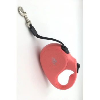 Seri Otomatik Makaralı Köpek Gezdirme 15 kg / 5 M Pembe