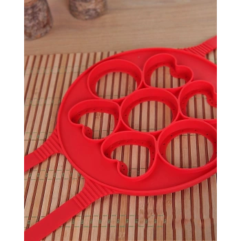 Silikon Kalp Yumurta Şekillendirici (Asorti)