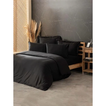 Silky İpek Çift Kişilik Nev Takımı Siyah
