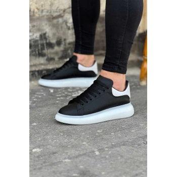 Siyah Beyaz Erkek Casual Ayakkabı