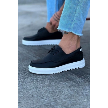 Siyah Erkek Saraclı Casual Ayakkabı