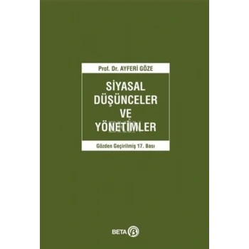 Siyasal Düşünceler ve Yönetimler