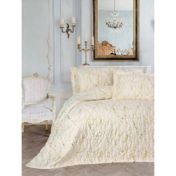 Smart Çift Kişilik Yatak Örtüsü Destello Krem