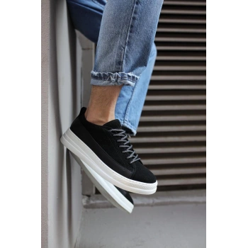 Snes Ayakkabı  Siyah Süet (Beyaz Taban)