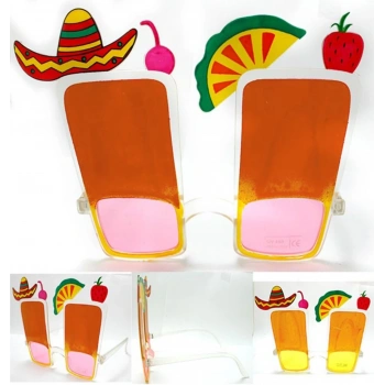 Sombrero Hawaii Fiesta Meyve Figürlü Yaza Merhaba Gözlük