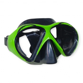 Temper Camlı Dalış Maskesi Yetişkin - 51706-YEŞİL