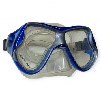 Temper Camlı Dalış Maskesi Yetişkin - 51710-MAVİ