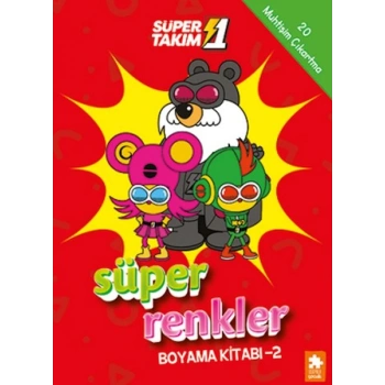 Süper 1 Takım Süper Renkler Boyama Kitabı - 2