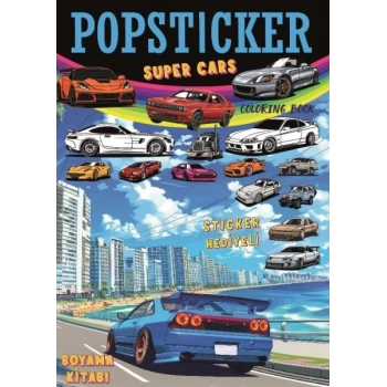 Süper Cars  Boyama Kitabı Pop