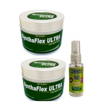 Syntha-Flex Sırt Diz Vücut Sızıları İçin Masaj Bakım Kremi 100 ml x 2 ad+Masaj yağı ile 30 ml