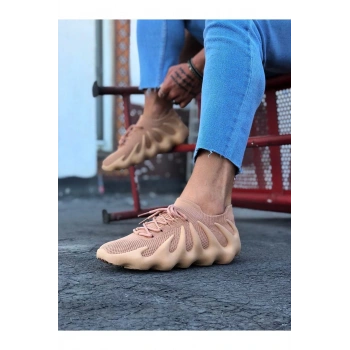 Taba Triko Sargı Taban Casual Erkek Ayakkabı