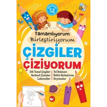 Tamamlıyorum Birleştiriyorum - Çizgiler Çiziyorum
