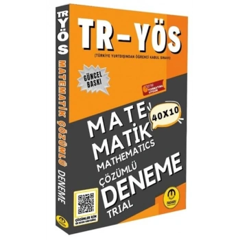 Tasarı 2025 TR YÖS Matematik 40X10 Çözümlü Deneme