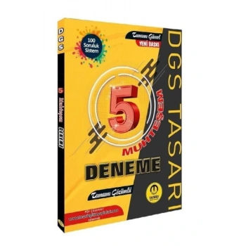 Tasarı DGS 5 Muhteşem Çözümlü Deneme