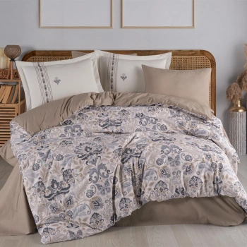 Tek Kişilik Poplin Nev Takımı Anabel Gri