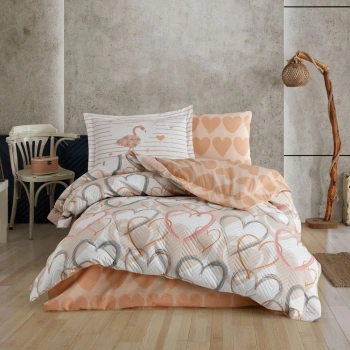 Tek Kişilik Poplin Nev Takımı Diana Kahve