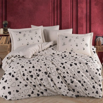 Tek Kişilik Poplin Nev Takımı Venüs Siyah